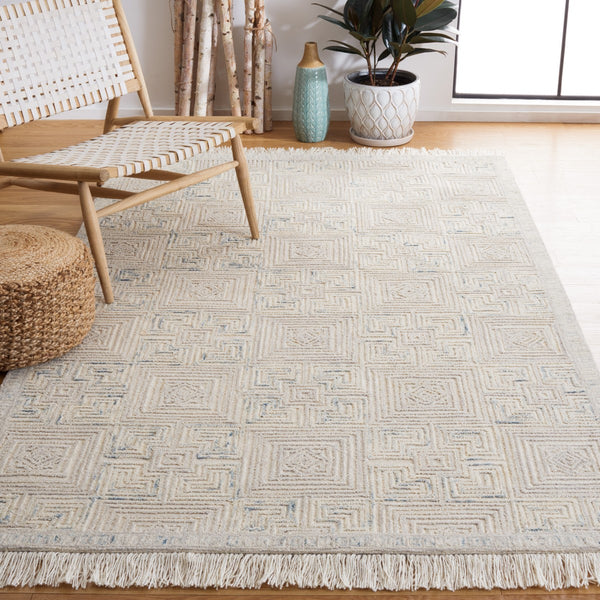 Safavieh Ikat 802 Hand Tufted 80% Wool/20% Cotton Contemporary Rug IKT802B-8