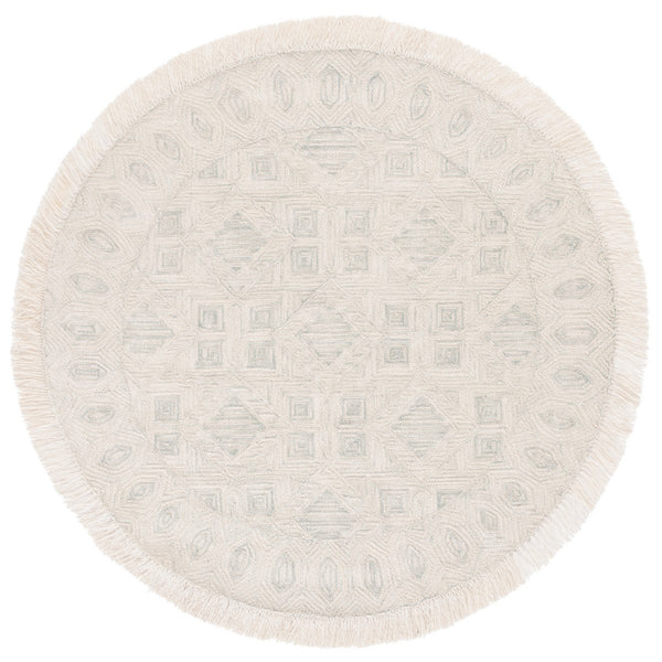 Safavieh Ikat 804 Hand Tufted 80% Wool/20% Cotton Contemporary Rug IKT804B-8