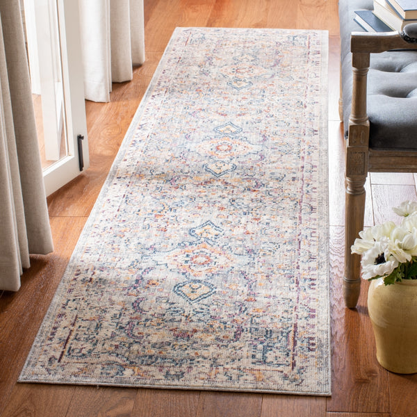 Illusion 700 Power Loomed Viscose Pile Rug in Light Grey, Cream 8ft x 10ft