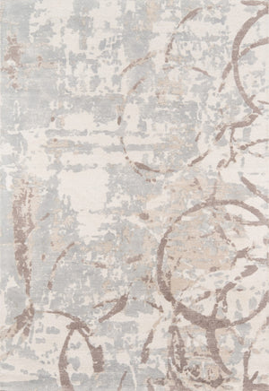 Momeni Illusions IL-01 Hand Tufted Casual Abstract Indoor Area Rug Beige 8' x 11' ILLUSIL-01BGE80B0