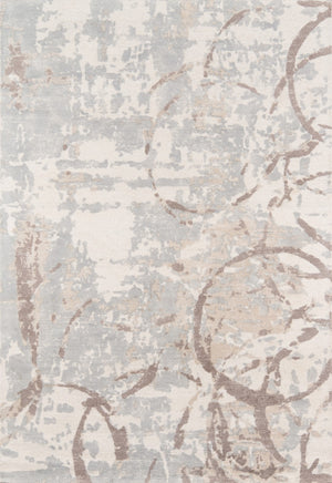Momeni Illusions IL-01 Hand Tufted Casual Abstract Indoor Area Rug Beige 8' x 11' ILLUSIL-01BGE80B0