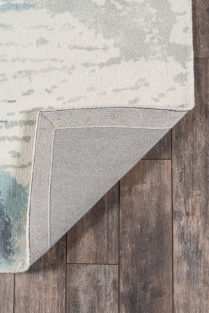 Momeni Illusions IL-04 Hand Tufted Casual Abstract Indoor Area Rug Blue 8' x 11' ILLUSIL-04BLU80B0