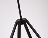 Bethel Black LED Chandelier in Metal & Silicone