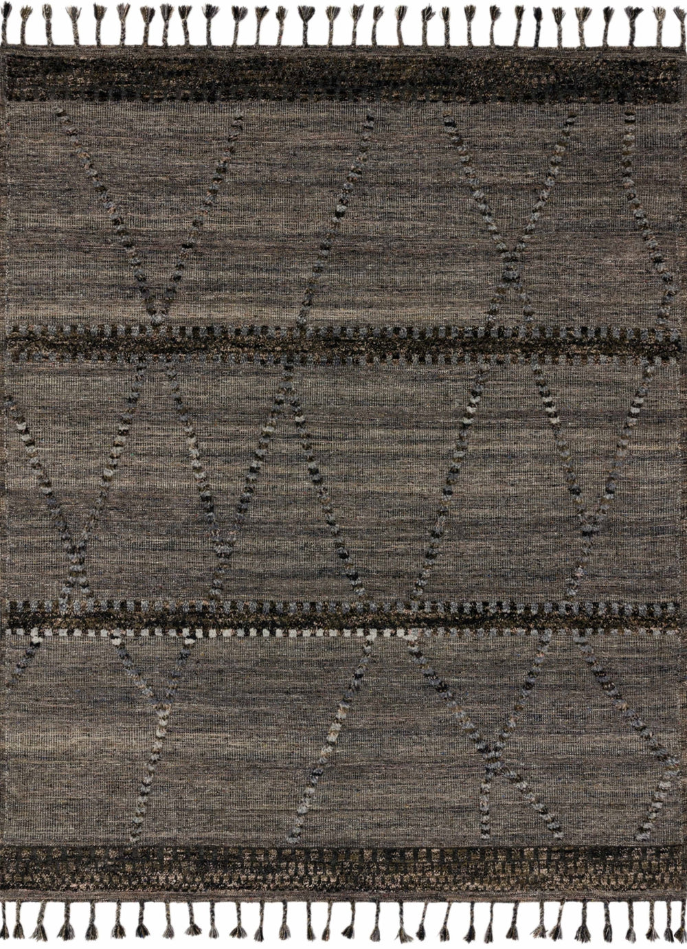 Loloi Iman IMA-04 100% Wool Pile Hand Knotted Contemporary Rug IMANIMA-04GYML96D6