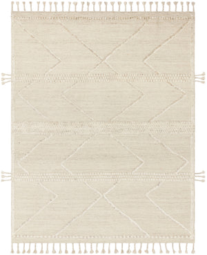 Loloi Iman IMA-05 100% Wool Pile Hand Knotted Contemporary Rug IMANIMA-05BEIV96D6