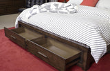 Aspenhome Modern Loft Modern/Contemporary Cal King Panel Bed IML-407-BRN/IML-410-BRN/IML-415-BRN