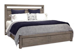 Aspenhome Modern Loft Modern/Contemporary King Panel Bed IML-407-GRY/IML-415-GRY/IML-406-GRY