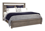 Aspenhome Modern Loft Modern/Contemporary Queen Panel Bed IML-412-GRY/IML-402-GRY/IML-403-GRY
