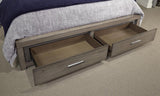 Aspenhome Modern Loft Modern/Contemporary King Panel Storage Bed IML-415-GRY/IML-406-GRY/IML-407D-GRY