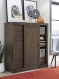 Aspenhome Modern Loft Modern/Contemporary Sliding Door Chest IML-457-BRN