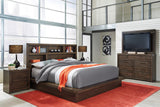 Aspenhome Modern Loft Modern/Contemporary Queen Platform Platform Bed IML-471-BRN/IML-473-BRN/IML-472-BRN