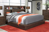 Aspenhome Modern Loft Modern/Contemporary Queen Platform Platform Bed IML-471-BRN/IML-473-BRN/IML-472-BRN