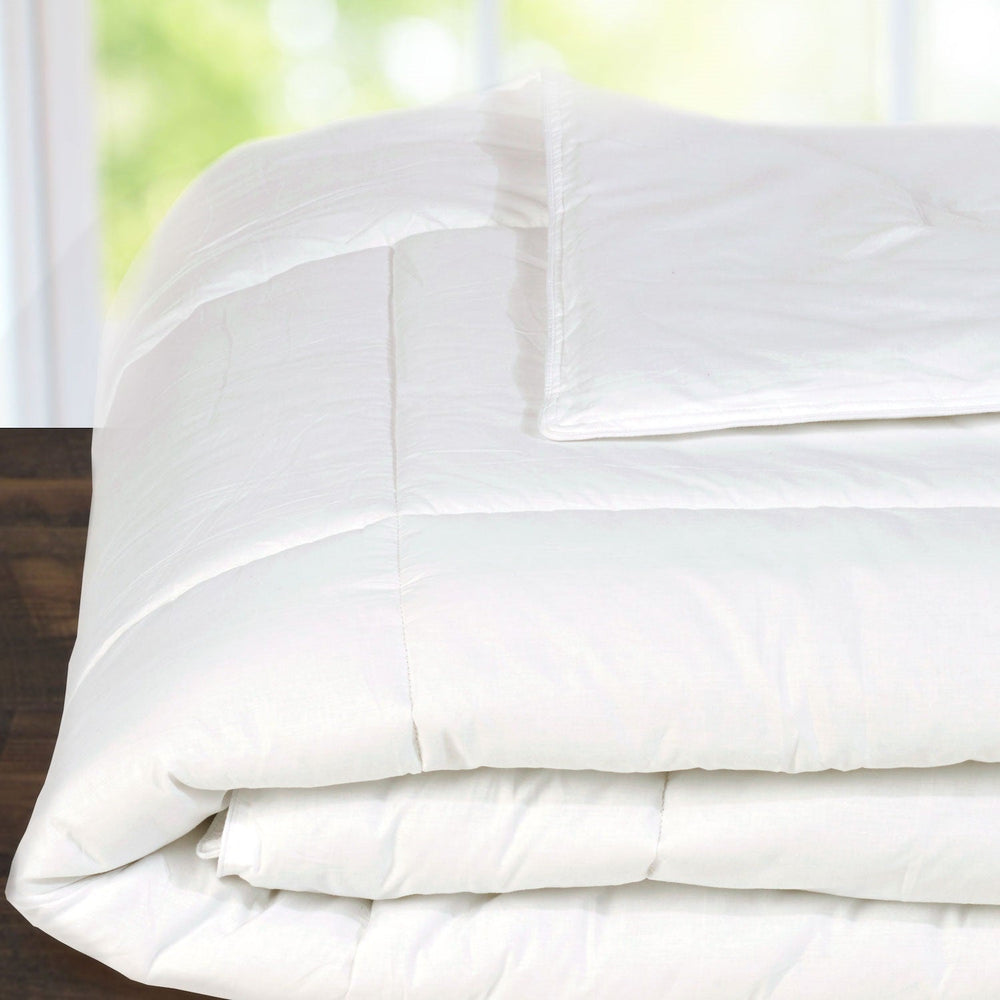 HiEnd Accents Down Alternative Bedspread Insert IN1009-MK-OC White Shell: 100% cotton; Fill: 100% polyester 78 x 80 x 1