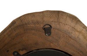 Molten Mirror Wall Tile, Poured Brass in Wood