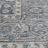 AMER Rugs Inara INA-2 Hand-Loomed Bordered Classic Area Rug Dark Gray 10' x 14'