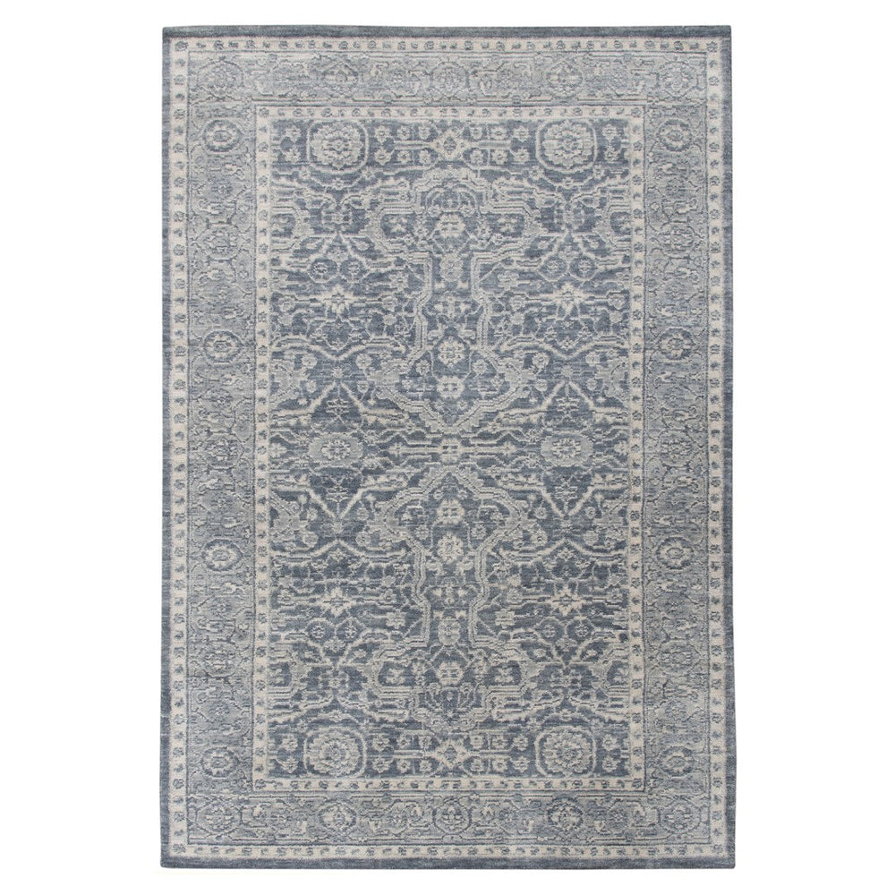 AMER Rugs Inara INA-2 Hand-Loomed Bordered Classic Area Rug Dark Gray 10' x 14'