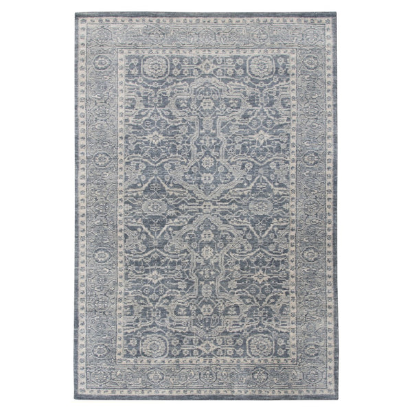 AMER Rugs Inara INA-2 Hand-Loomed Bordered Classic Area Rug Dark Gray 10' x 14'