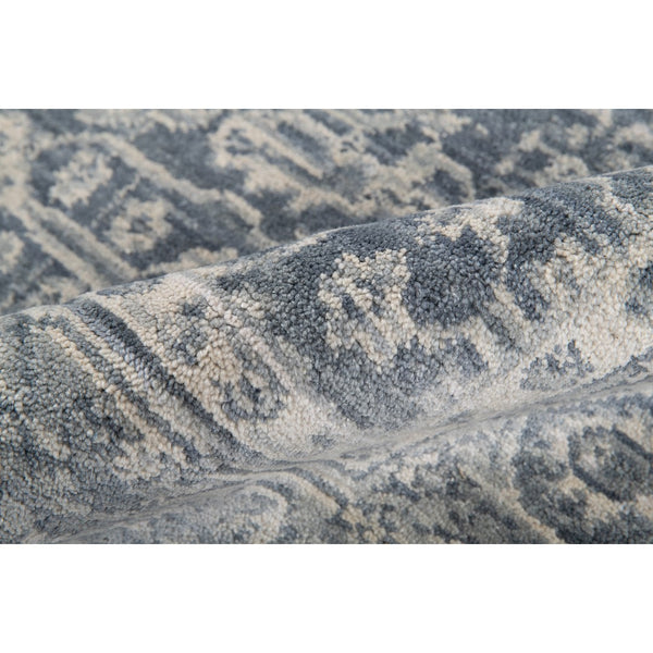 AMER Rugs Inara INA-2 Hand-Loomed Bordered Classic Area Rug Dark Gray 10' x 14'