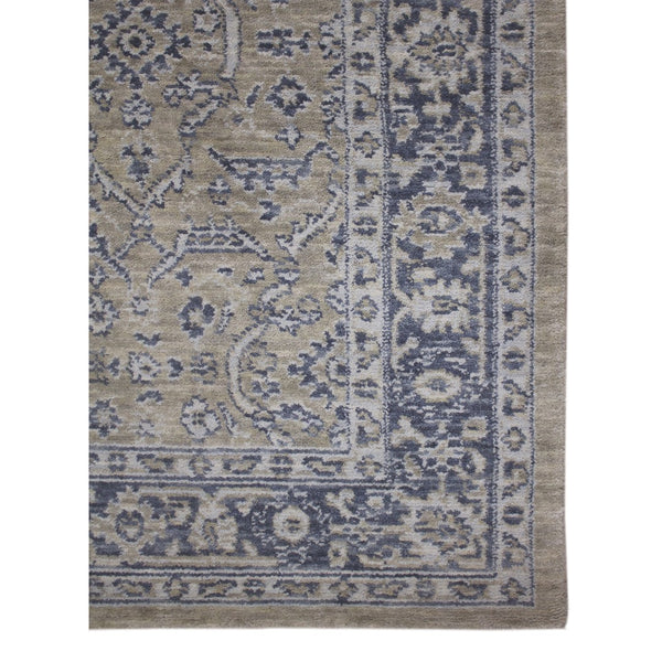 AMER Rugs Inara INA-8 Hand-Loomed Bordered Classic Area Rug Gold 10' x 14'