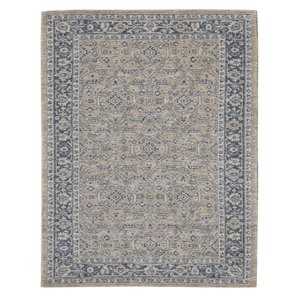 AMER Rugs Inara INA-8 Hand-Loomed Bordered Classic Area Rug Gold 10' x 14'