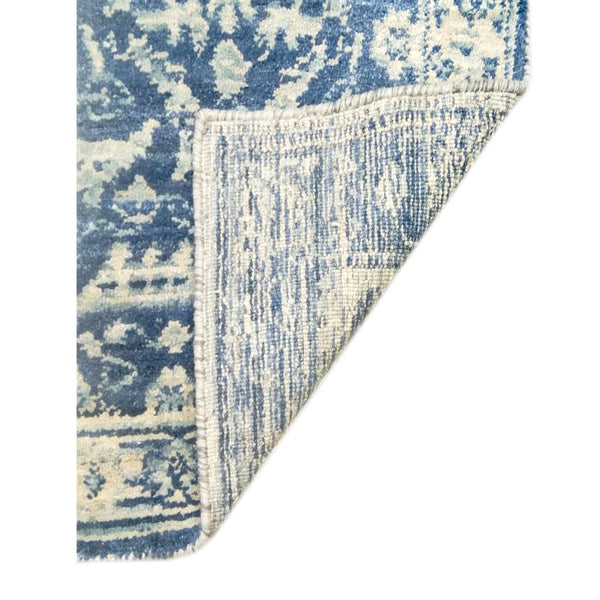 AMER Rugs Inara INA-9 Hand-Loomed Bordered Classic Area Rug Blue 10' x 14'