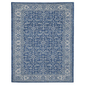 AMER Rugs Inara INA-9 Hand-Loomed Bordered Classic Area Rug Blue 10' x 14'