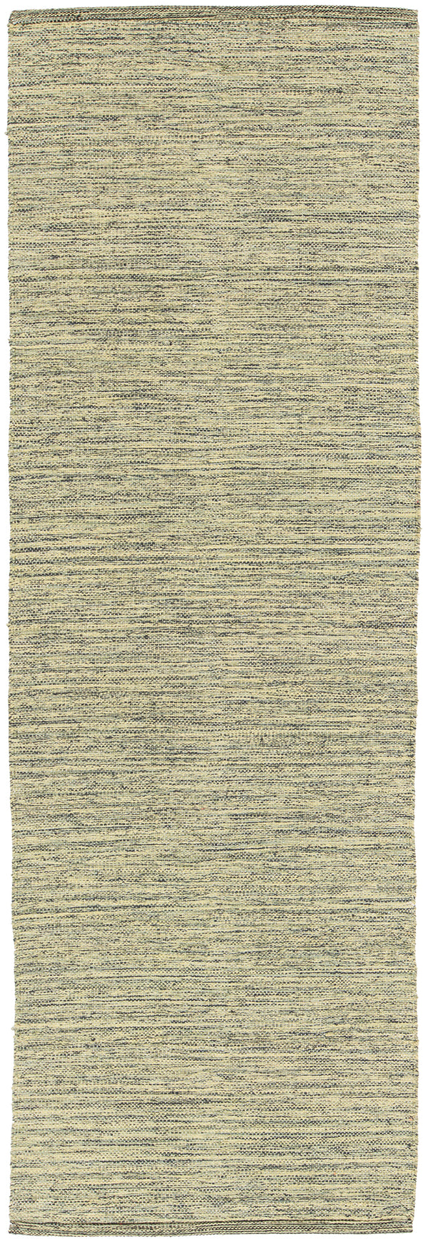 Chandra Rugs India 100% Cotton Hand-Woven Contemporary Rug Green 2'6 x 7'6