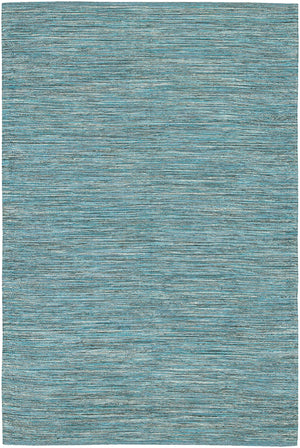 Chandra Rugs India 100% Cotton Hand-Woven Contemporary Rug Blue 7'9 x 10'6