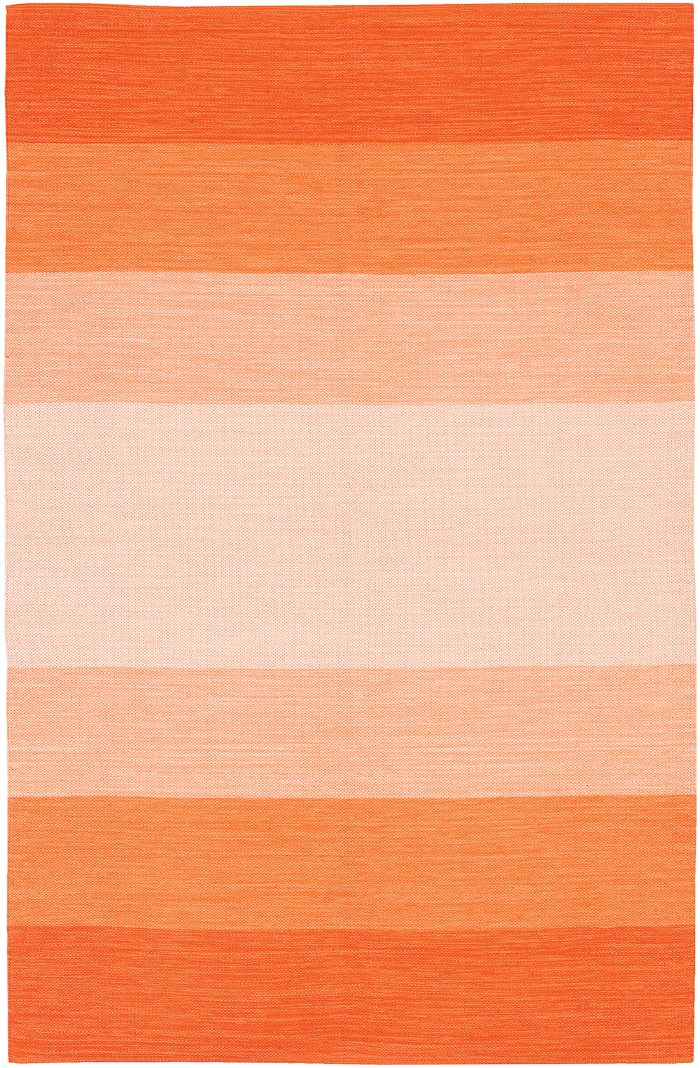 Chandra Rugs India 100% Cotton Hand-Woven Contemporary Rug Orange 3'6 x 5'6
