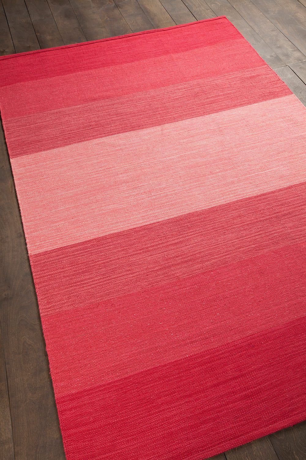 Chandra Rugs India 100% Cotton Hand-Woven Contemporary Rug Red 7'9 x 10'6