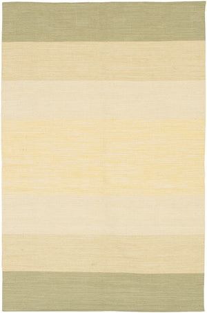 Chandra Rugs India 100% Cotton Hand-Woven Contemporary Rug Taupe/Beige 7'9 x 10'6