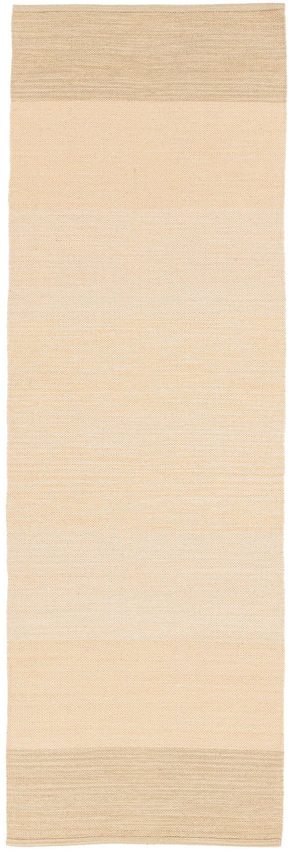 Chandra Rugs India 100% Cotton Hand-Woven Contemporary Rug Taupe/Beige 2'6 x 7'6