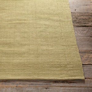 Chandra Rugs India 100% Cotton Hand-Woven Contemporary Rug Green 7'9 x 10'6