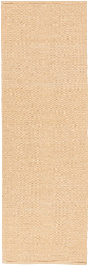 Chandra Rugs India 100% Cotton Hand-Woven Contemporary Rug Beige 2'6 x 7'6