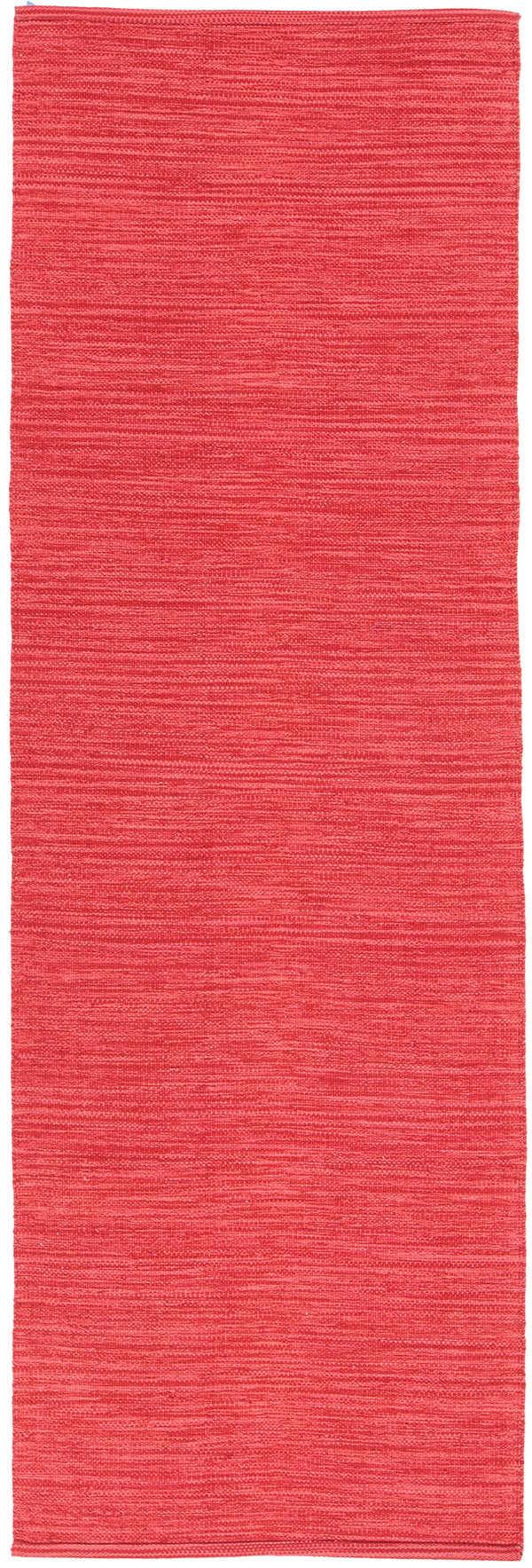 Chandra Rugs India 100% Cotton Hand-Woven Contemporary Rug Dark Red 2'6 x 7'6