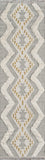 Momeni Novogratz Indio IND-1 Hand Woven Contemporary Geometric, Zig Zag Indoor Area Rug Grey 7'6" x 9'6" INDIOIND-1GRY7696