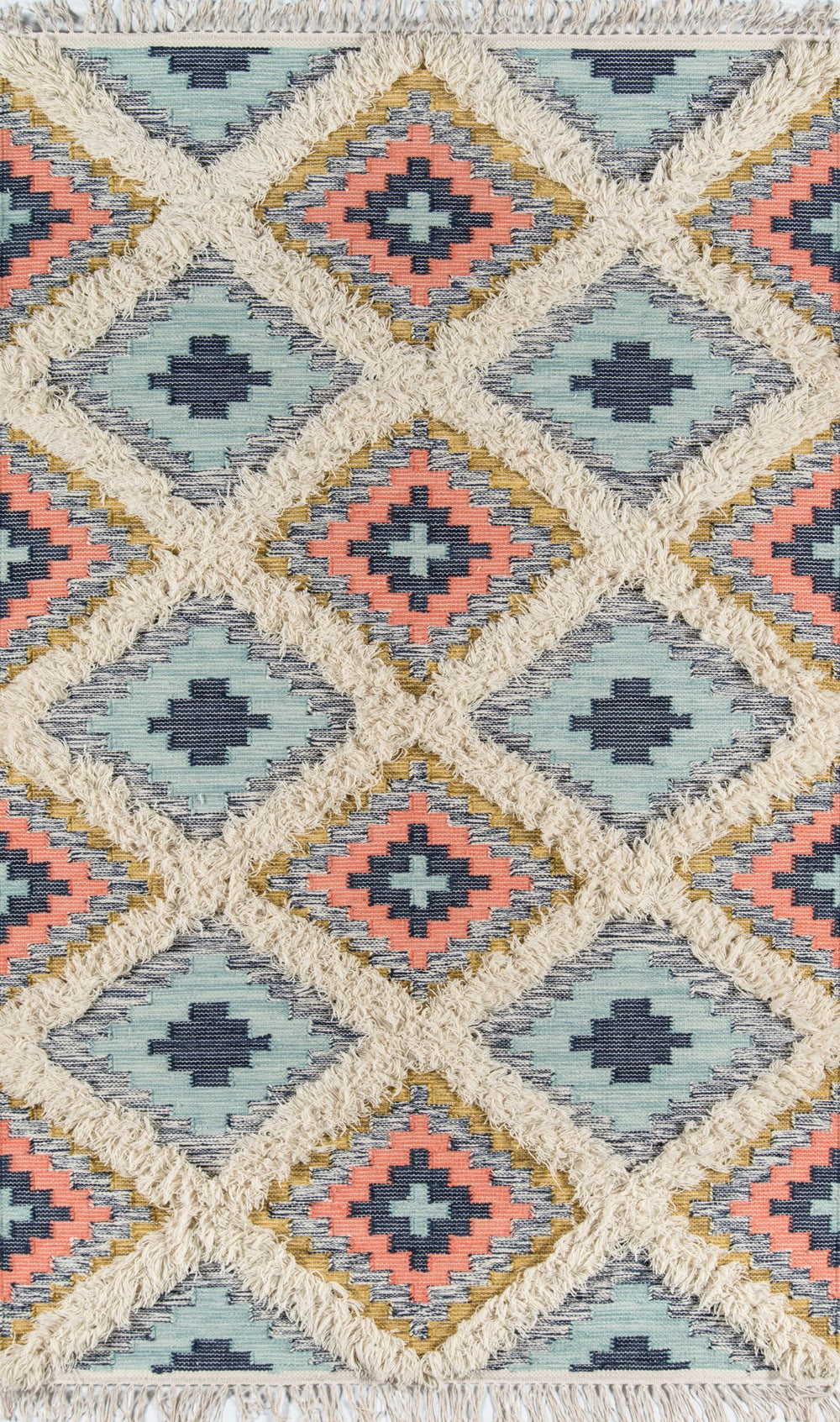Momeni Novogratz Indio IND-2 Hand Woven Contemporary Geometric Indoor Area Rug Multi 7'6" x 9'6" INDIOIND-2MTI7696
