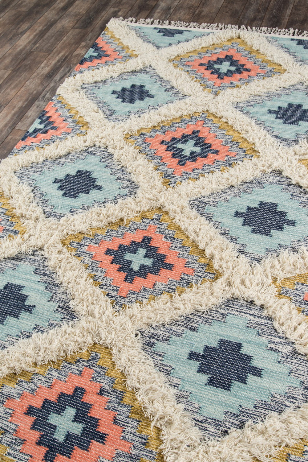 Momeni Novogratz Indio IND-2 Hand Woven Contemporary Geometric Indoor Area Rug Multi 7'6" x 9'6" INDIOIND-2MTI7696