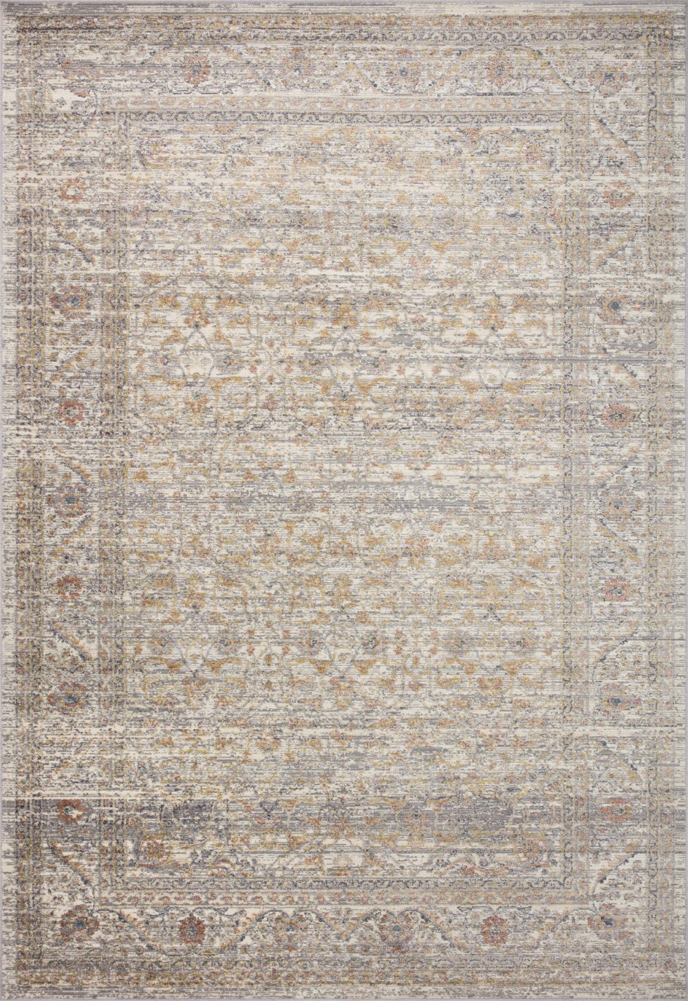 Loloi Rugs Indra INA-01 Polyester | Polypropylene Pile Power Loomed Contemporary Area Rug Stone / Multi 118.766 INDRINA-01SNMLB6F6