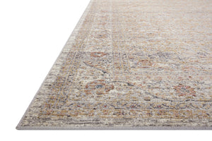 Loloi Rugs Indra INA-01 Polyester | Polypropylene Pile Power Loomed Contemporary Area Rug Stone / Multi 118.766 INDRINA-01SNMLB6F6