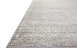 Loloi Rugs Indra INA-02 Polyester | Polypropylene Pile Power Loomed Contemporary Area Rug Silver / Ivory 118.766 INDRINA-02SIIVB6F6
