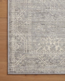 Loloi Rugs Indra INA-02 Polyester | Polypropylene Pile Power Loomed Contemporary Runner Rug Silver / Ivory 24.5745 INDRINA-02SIIV26A0