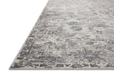 Loloi Rugs Indra INA-04 Polyester | Polypropylene Pile Power Loomed Contemporary Runner Rug Charcoal / Silver 24.5745 INDRINA-04CCSI26A0