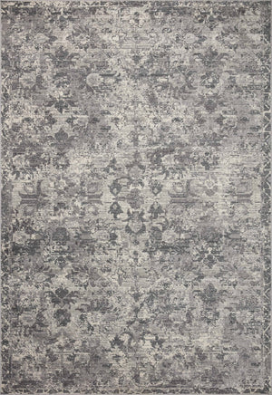 Loloi Rugs Indra INA-04 Polyester | Polypropylene Pile Power Loomed Contemporary Runner Rug Charcoal / Silver 24.5745 INDRINA-04CCSI26A0