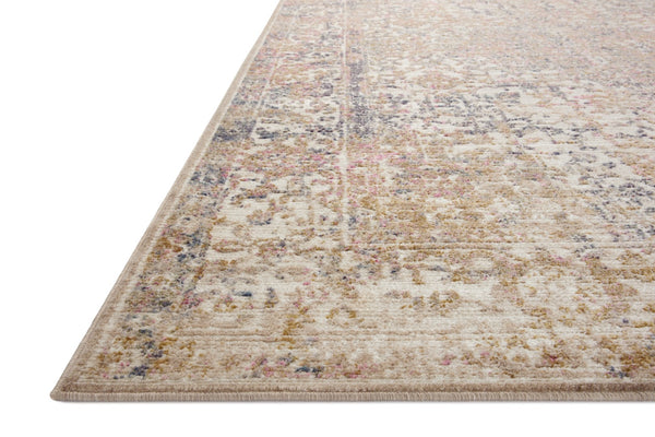 Loloi Rugs Indra INA-05 Polyester | Polypropylene Pile Power Loomed Contemporary Runner Rug Ivory / Multi 24.5745 INDRINA-05IVML26A0