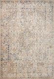 Loloi Rugs Indra INA-05 Polyester | Polypropylene Pile Power Loomed Contemporary Runner Rug Ivory / Multi 24.5745 INDRINA-05IVML26A0