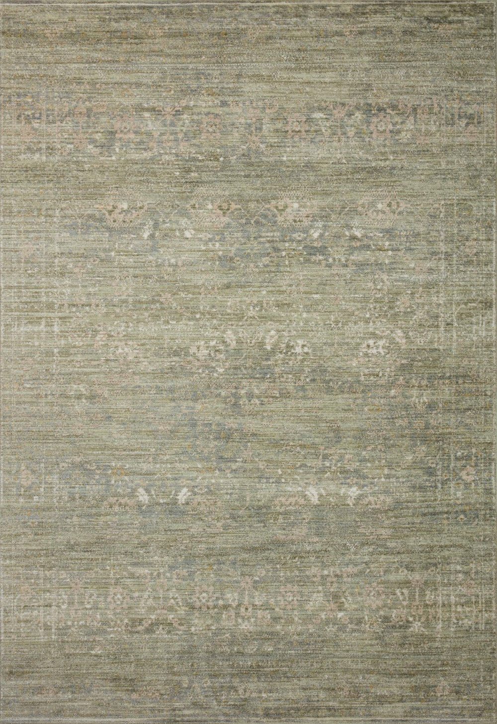 Loloi Rugs Indra INA-06 Polyester | Polypropylene Pile Power Loomed Contemporary Area Rug Sage / Natural 118.766 INDRINA-06SGNAB6F6
