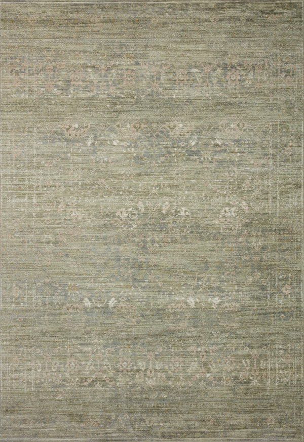 Loloi Rugs Indra INA-06 Polyester | Polypropylene Pile Power Loomed Contemporary Area Rug Sage / Natural 118.766 INDRINA-06SGNAB6F6