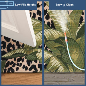 Trans-Ocean Liora Manne Marina Safari Casual Indoor/Outdoor Power Loomed 75% Polypropylene/25% Polyester Rug Green 8'10" x 11'9"