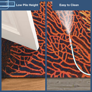 Trans-Ocean Liora Manne Marina Coral Casual Indoor/Outdoor Power Loomed 75% Polypropylene/25% Polyester Rug Ocean 7'10" x 9'10"